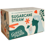 Sugar Cane Straws PLA Free - Long Size (21cm x 8mm)